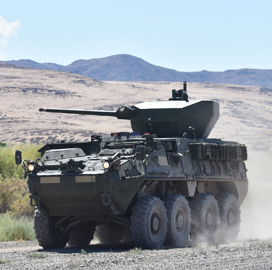 GDLS, Epirus to Upgrade Stryker Vehicles With Counter-Drone Tech