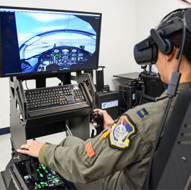 US Navy Eyes Expanded Pilot Training Using Flight Simulators