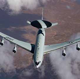USAF Demonstrates In-Flight Electronic Warfare Data Processing Capabilities of E-3G Sentry