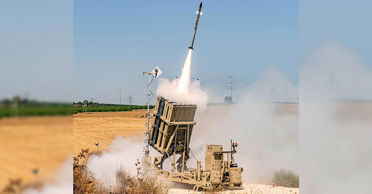 iron dome launching tamir interceptor