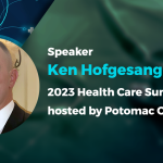 Speaker Ken Hofgesang at the 2023 Health Care Summit hosted by Potomac Officers Club