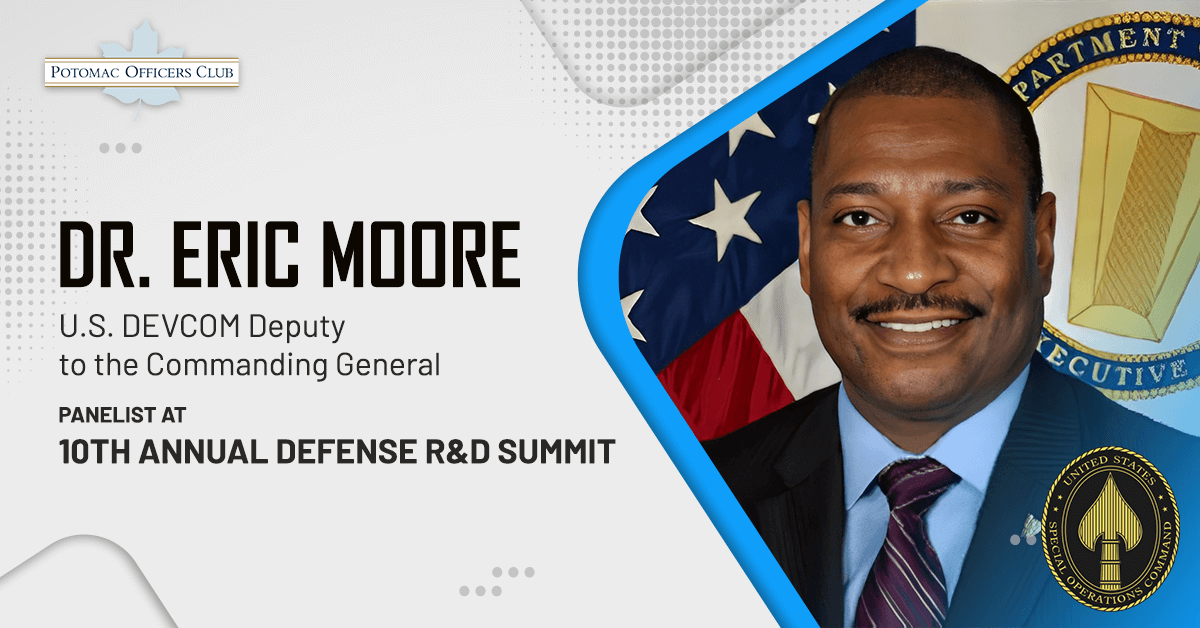 Dr. Eric Moore, U.S. DEVCOM Deputy to the Commanding General, Panelist at the 10th Annual Defense R&D Summit