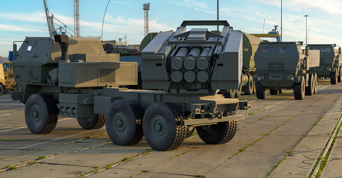 HIMARS units with rockets loaded in their carriers